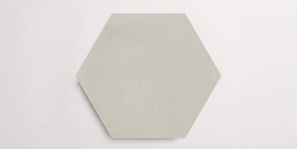 Nasco Stone + Tile Altitude White hexagon porcelain tile.