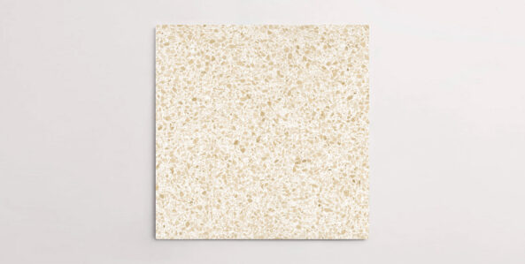 Nasco Stone + Tile's Blake Beige Medium Chip terrazzo-look porcelain tile.