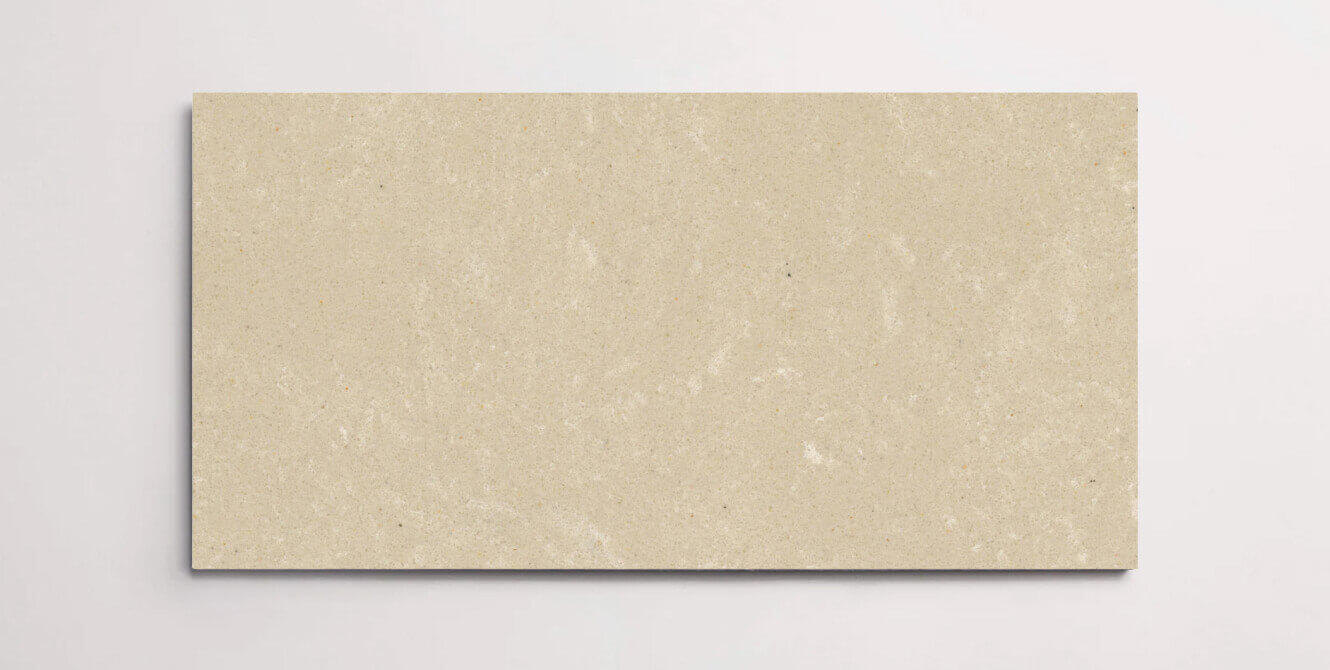 A single beige terrazzo marble tile