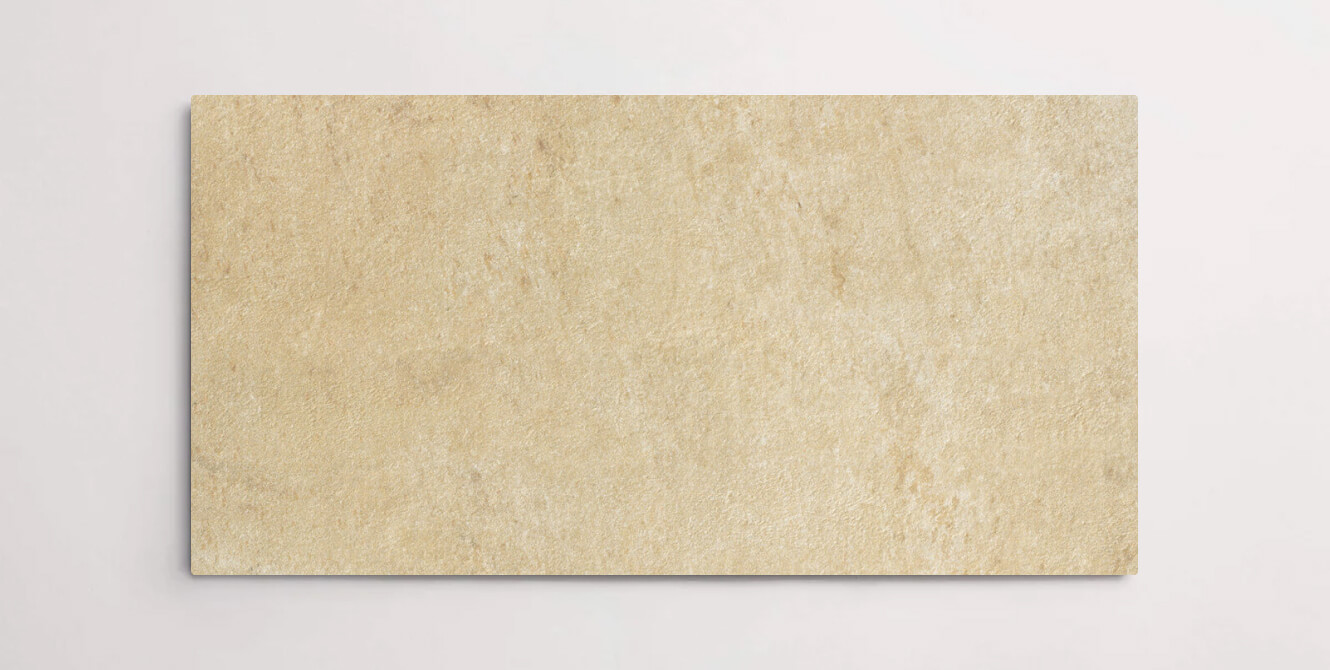 Nasco Stone + Tile Giallo Naturale 12" x 24" porcelain tile.